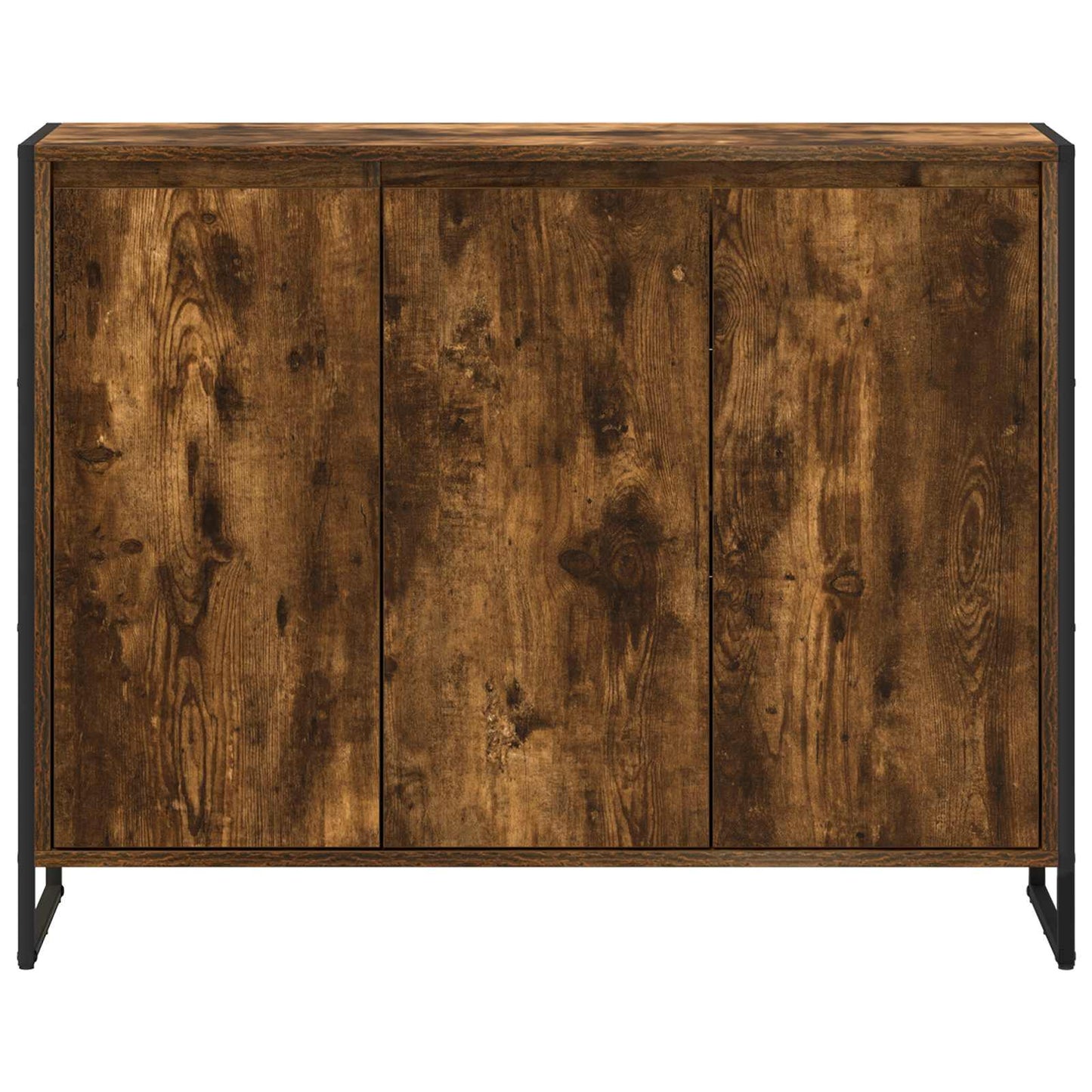 Bijzetkast Rook Eik 96,5 x 30 x 75 cm Bewerkt hout