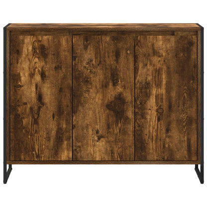 Bijzetkast Rook Eik 96,5 x 30 x 75 cm Bewerkt hout