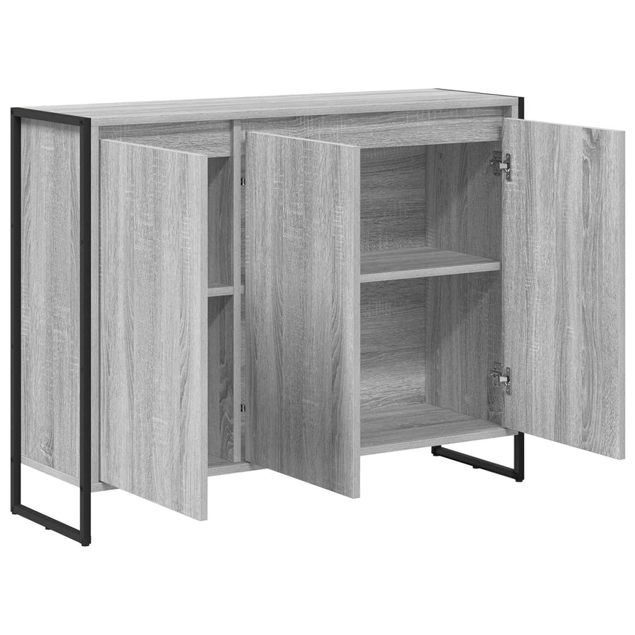 Bijzetkast Grijs Sonoma 96,5 x 30 x 75 cm Bewerkt hout