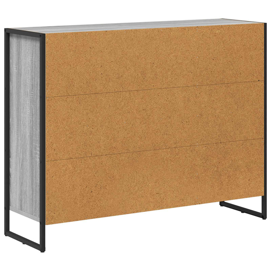 Bijzetkast Grijs Sonoma 96,5 x 30 x 75 cm Bewerkt hout