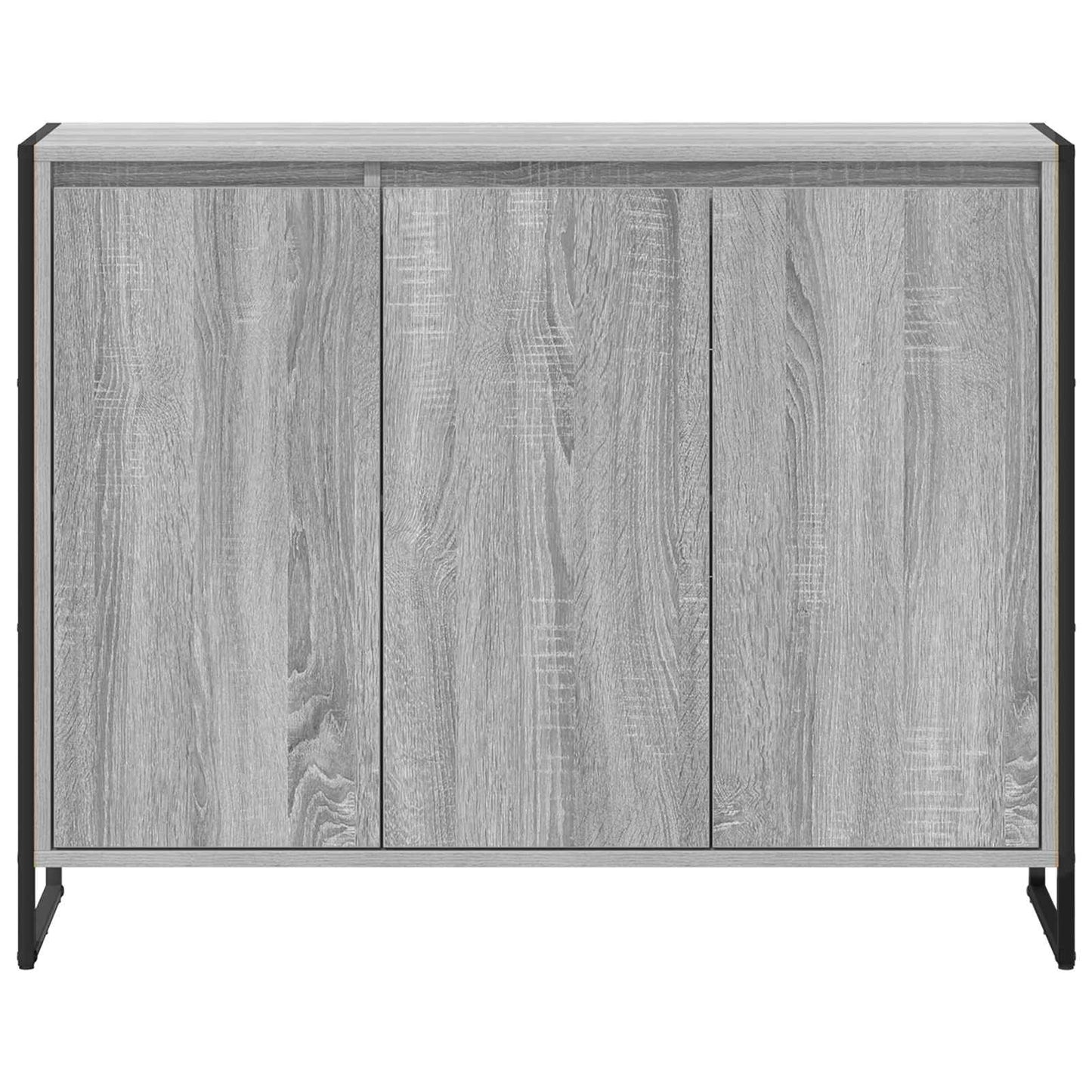 Bijzetkast Grijs Sonoma 96,5 x 30 x 75 cm Bewerkt hout