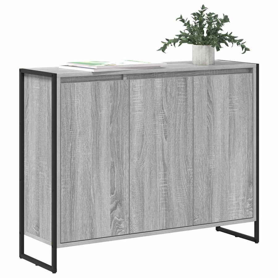 Bijzetkast Grijs Sonoma 96,5 x 30 x 75 cm Bewerkt hout