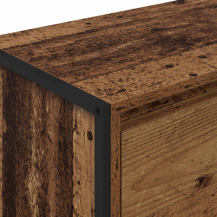 Bijzetkast Oud Hout 96,5 x 30 x 75 cm Bewerkt hout