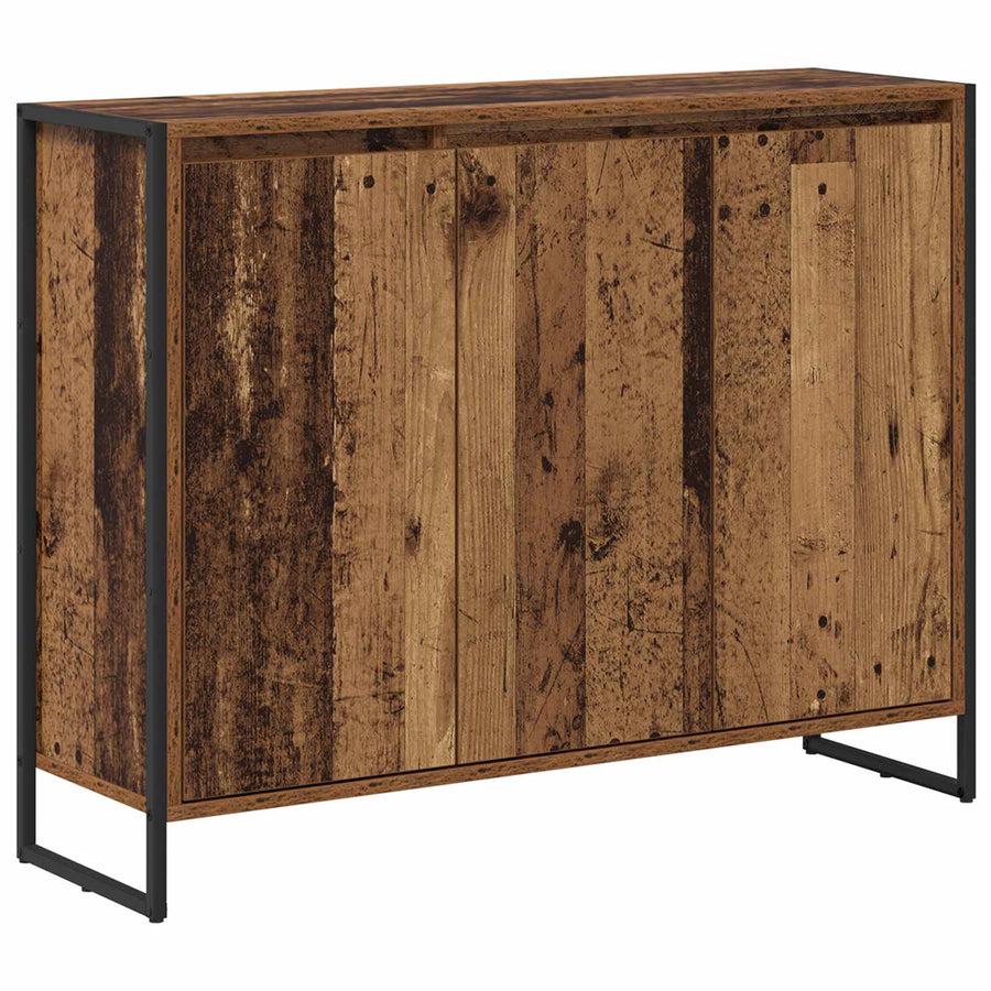 Bijzetkast Oud Hout 96,5 x 30 x 75 cm Bewerkt hout