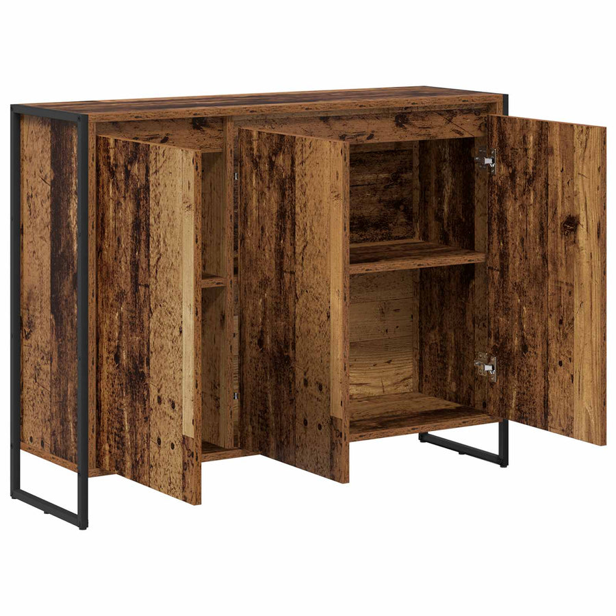 Bijzetkast Oud Hout 96,5 x 30 x 75 cm Bewerkt hout