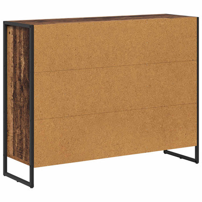 Bijzetkast Oud Hout 96,5 x 30 x 75 cm Bewerkt hout