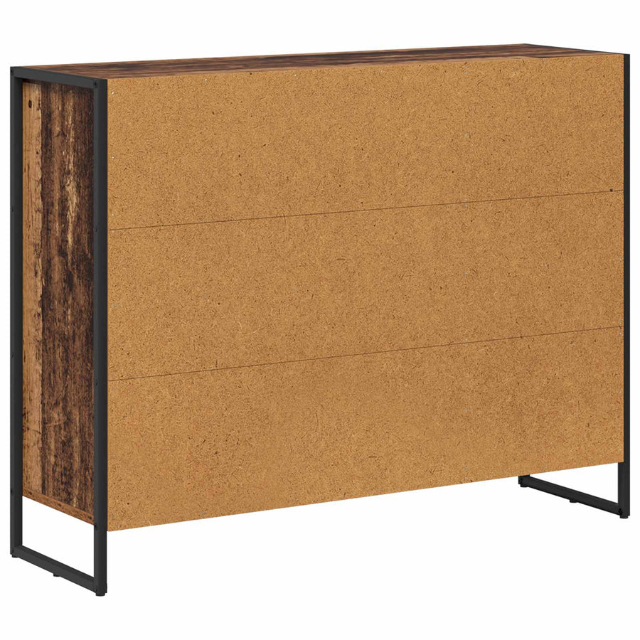 Bijzetkast Oud Hout 96,5 x 30 x 75 cm Bewerkt hout