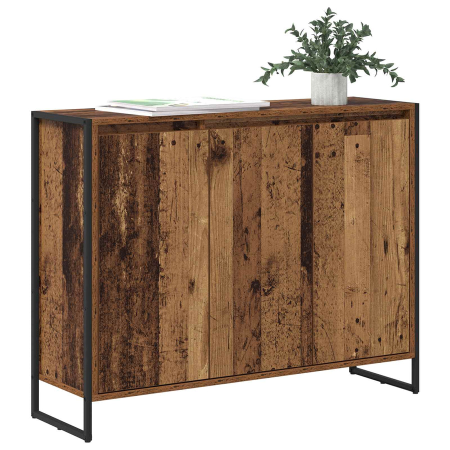 Bijzetkast Oud Hout 96,5 x 30 x 75 cm Bewerkt hout