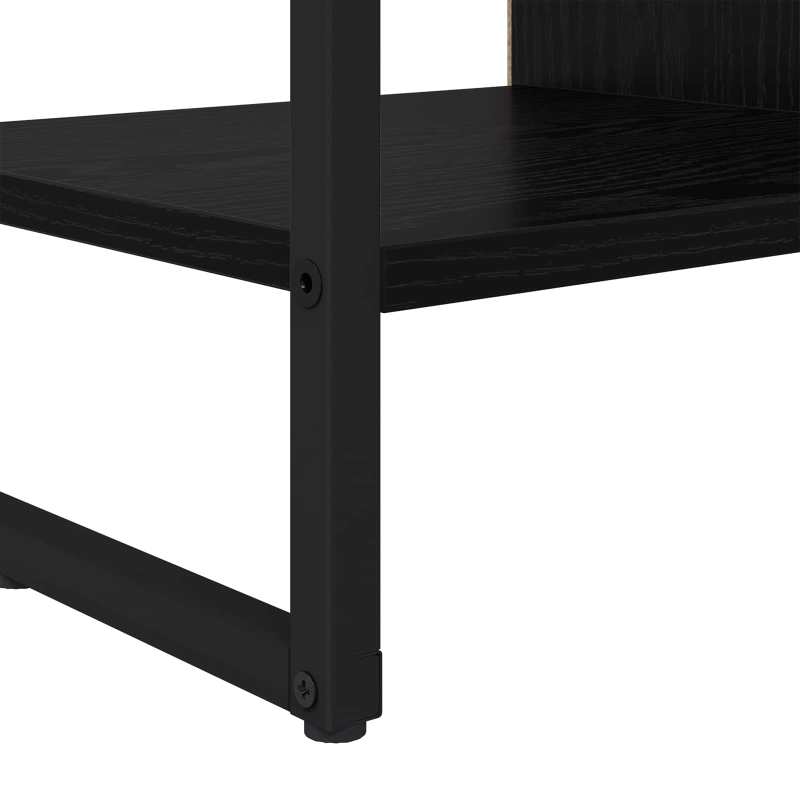 Bijzetkast Zwart Eiken 96.5 x 30 x 75 cm Bewerkt hout