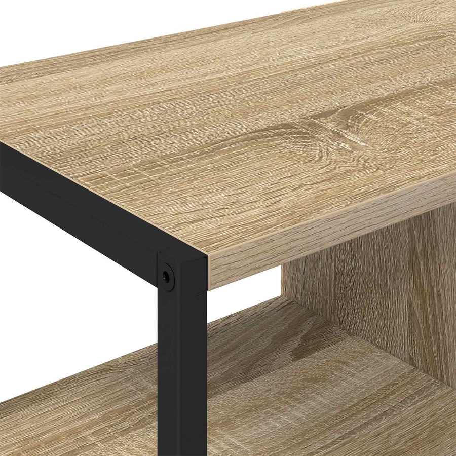 Bijzetkast Sonoma 96.5 x 30 x 75 cm Bewerkt hout