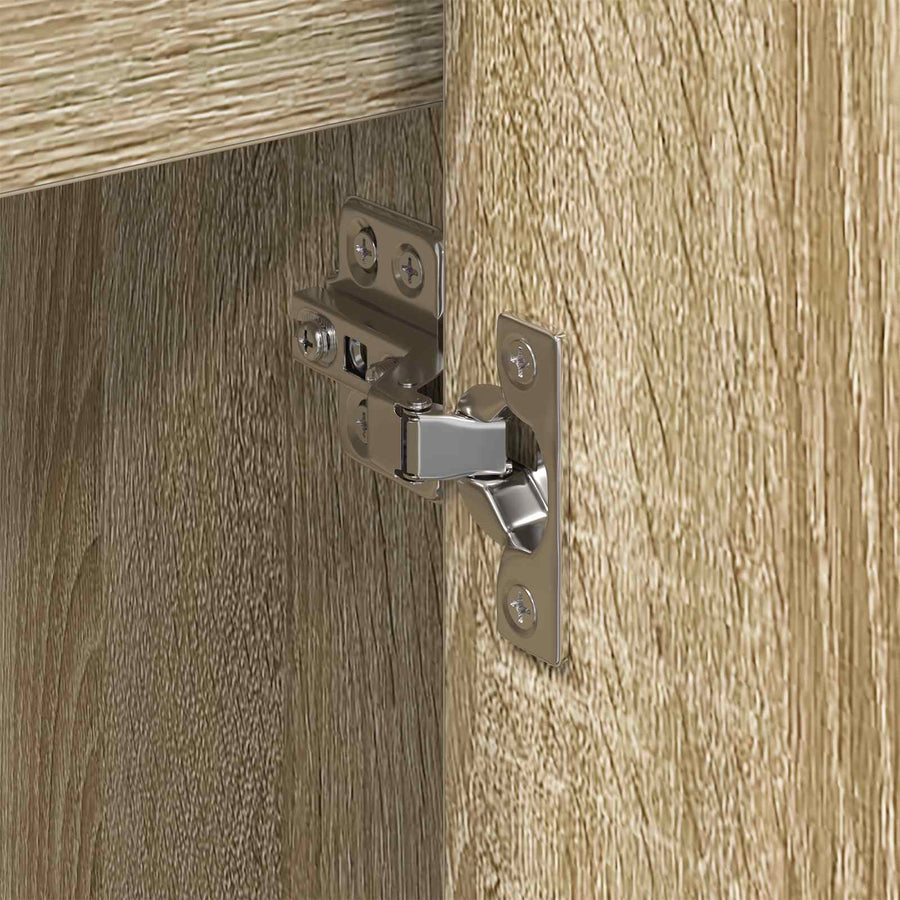 Bijzetkast Sonoma 96.5 x 30 x 75 cm Bewerkt hout