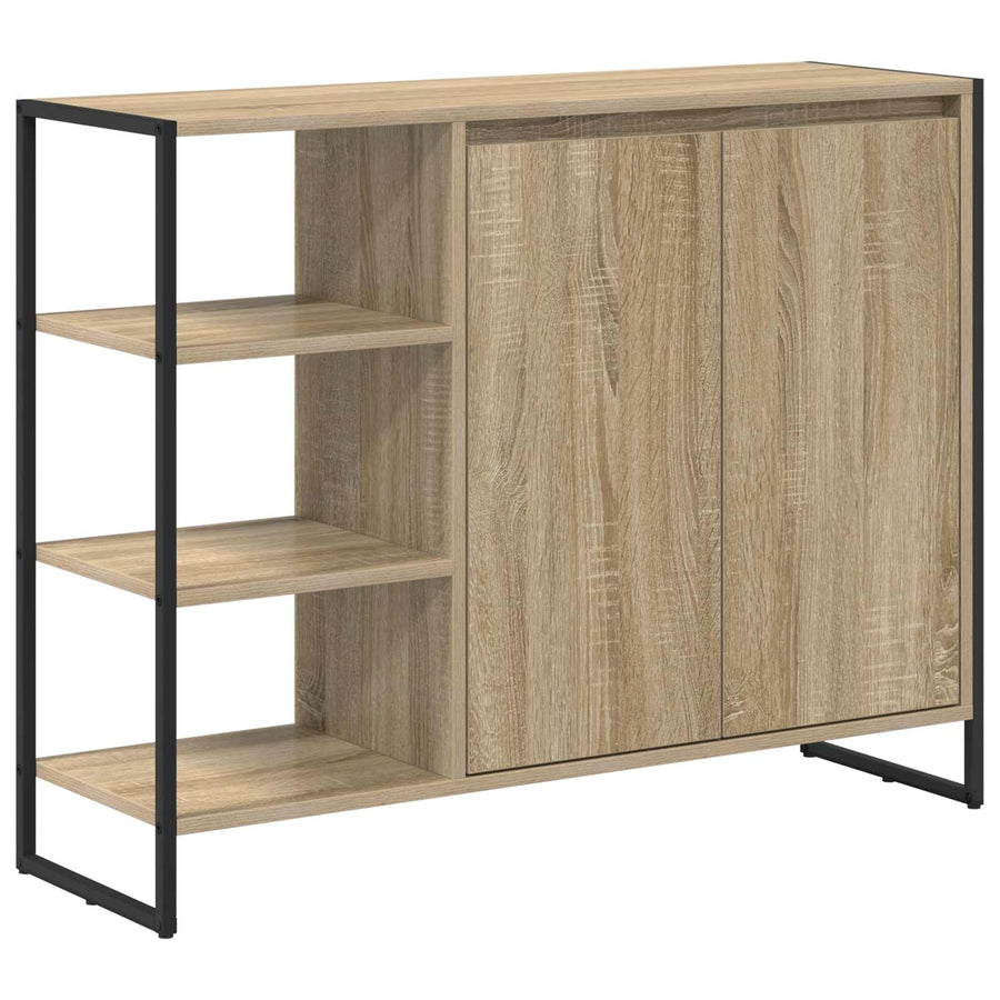 Bijzetkast Sonoma 96.5 x 30 x 75 cm Bewerkt hout