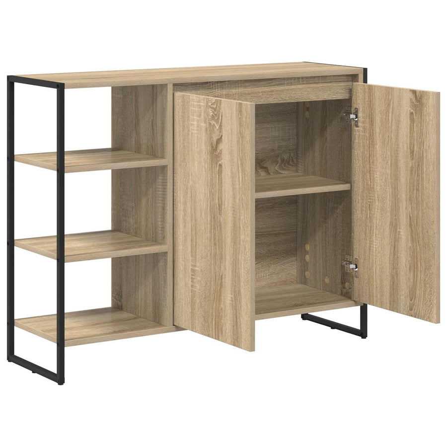 Bijzetkast Sonoma 96.5 x 30 x 75 cm Bewerkt hout