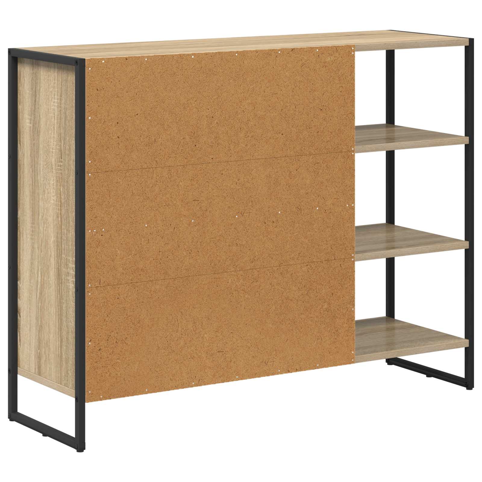 Bijzetkast Sonoma 96.5 x 30 x 75 cm Bewerkt hout