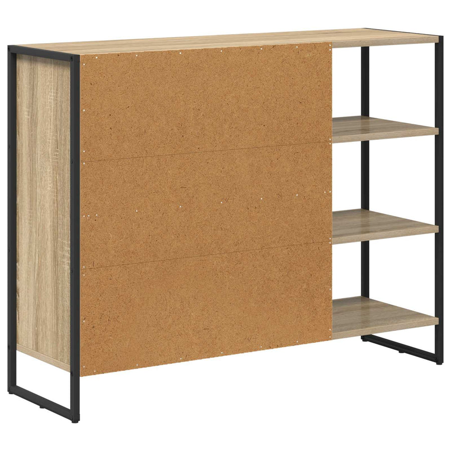 Bijzetkast Sonoma 96.5 x 30 x 75 cm Bewerkt hout