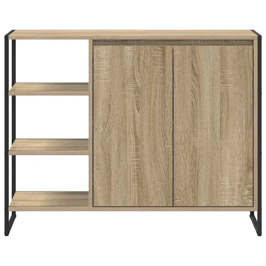 Bijzetkast Sonoma 96.5 x 30 x 75 cm Bewerkt hout