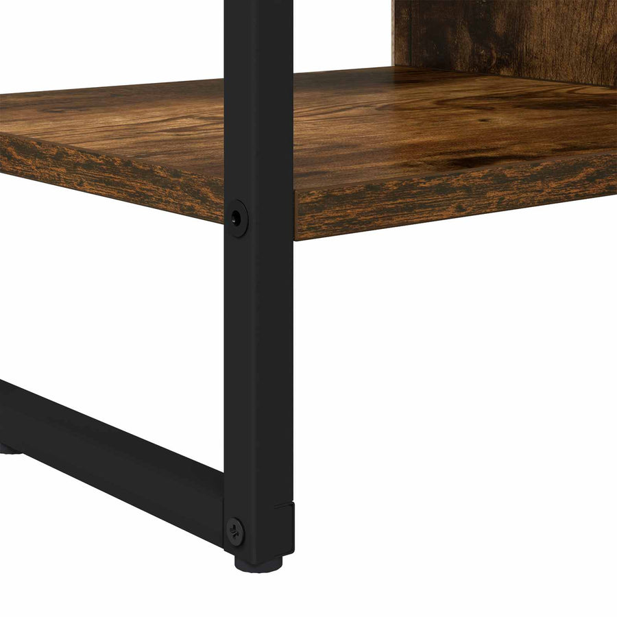 Bijzetkast Rook Eik 96.5 x 30 x 75 cm Bewerkt hout