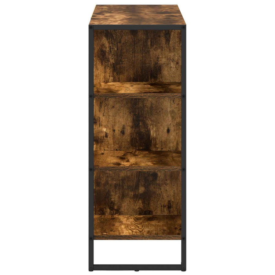 Bijzetkast Rook Eik 96.5 x 30 x 75 cm Bewerkt hout