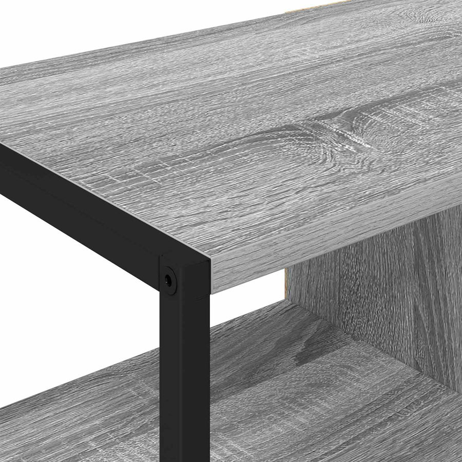 Bijzetkast Grijs Sonoma 96.5 x 30 x 75 cm Bewerkt hout
