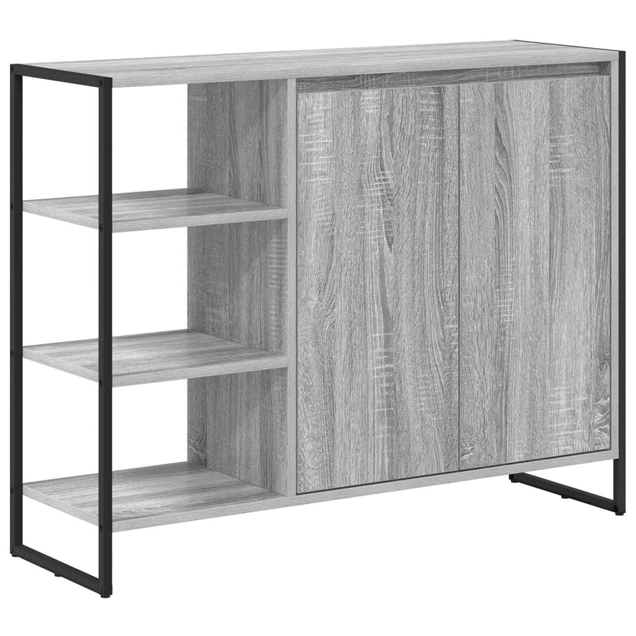 Bijzetkast Grijs Sonoma 96.5 x 30 x 75 cm Bewerkt hout