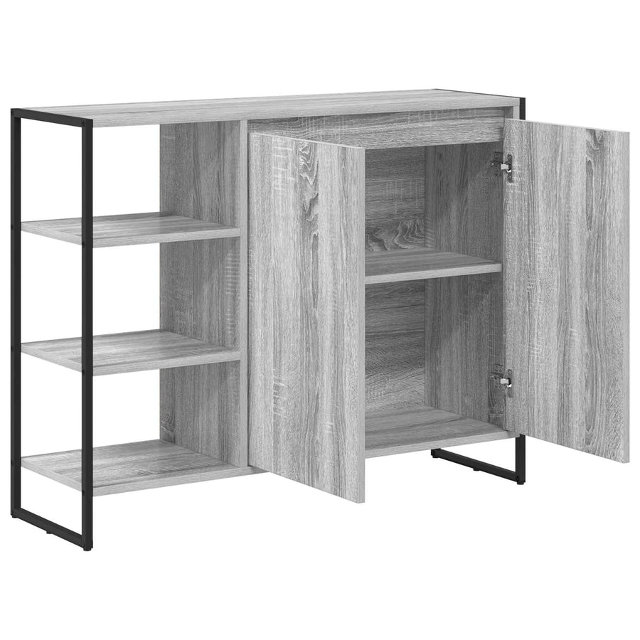 Bijzetkast Grijs Sonoma 96.5 x 30 x 75 cm Bewerkt hout
