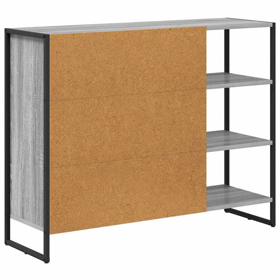 Bijzetkast Grijs Sonoma 96.5 x 30 x 75 cm Bewerkt hout