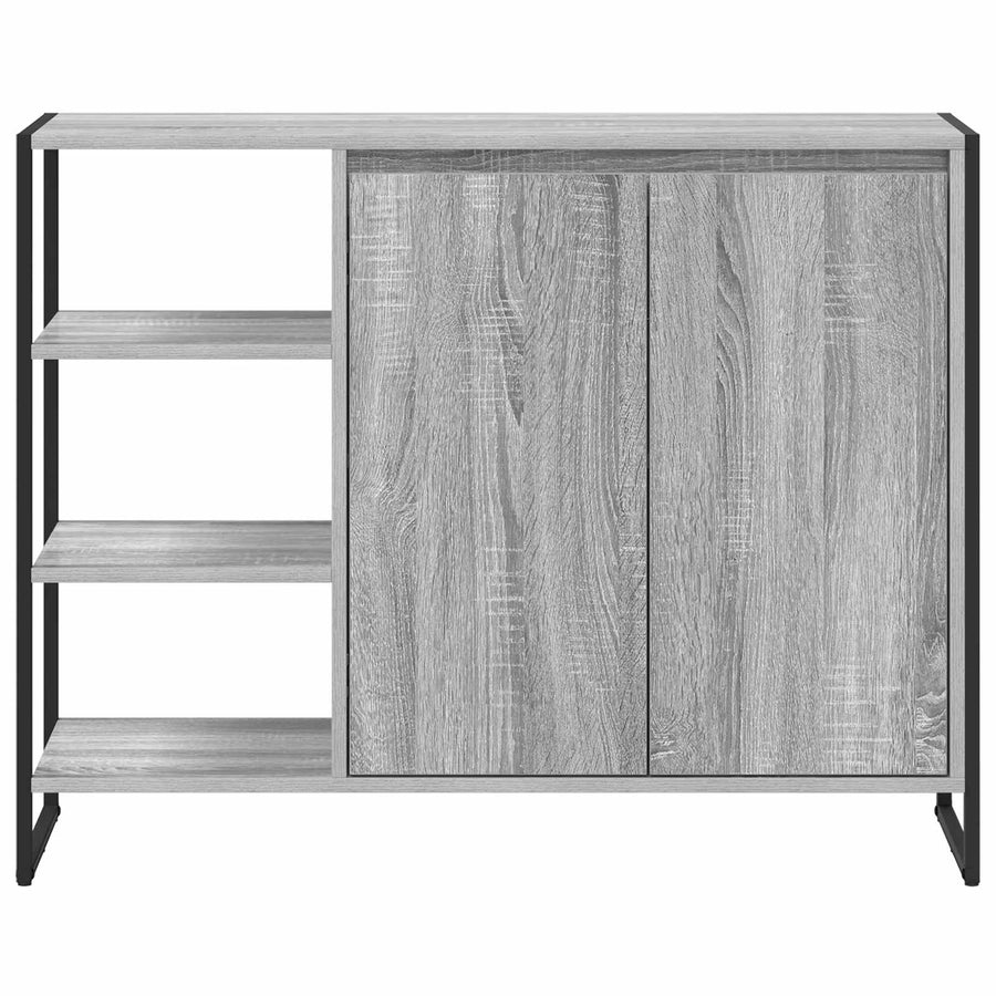 Bijzetkast Grijs Sonoma 96.5 x 30 x 75 cm Bewerkt hout