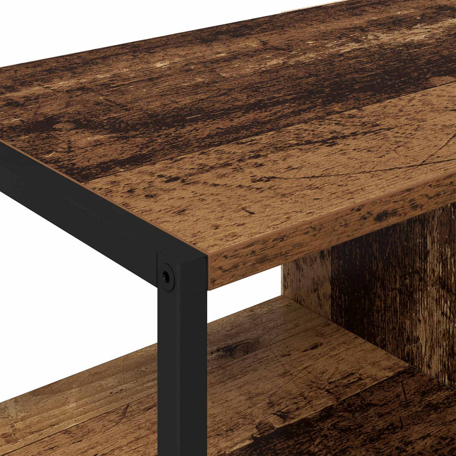 Bijzetkast Oud Hout 96.5 x 30 x 75 cm Bewerkt hout