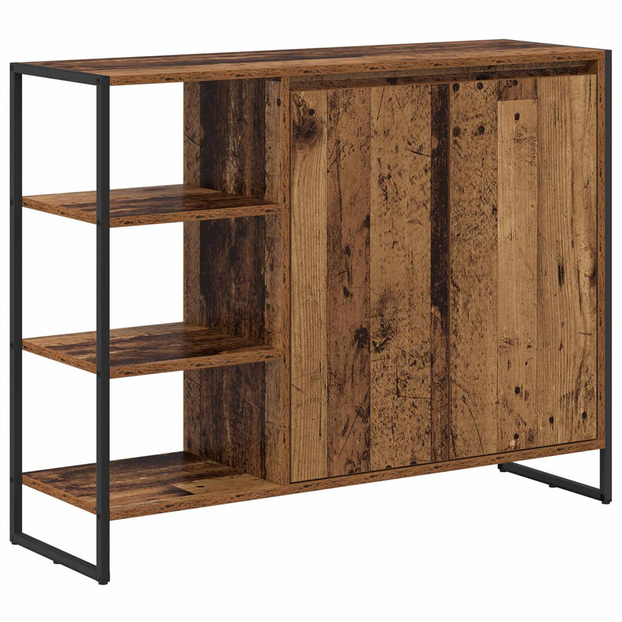 Bijzetkast Oud Hout 96.5 x 30 x 75 cm Bewerkt hout