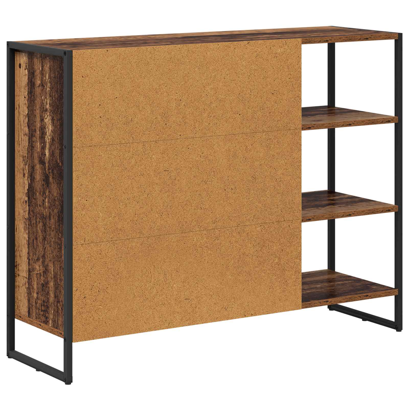Bijzetkast Oud Hout 96.5 x 30 x 75 cm Bewerkt hout