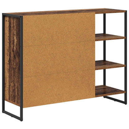 Bijzetkast Oud Hout 96.5 x 30 x 75 cm Bewerkt hout