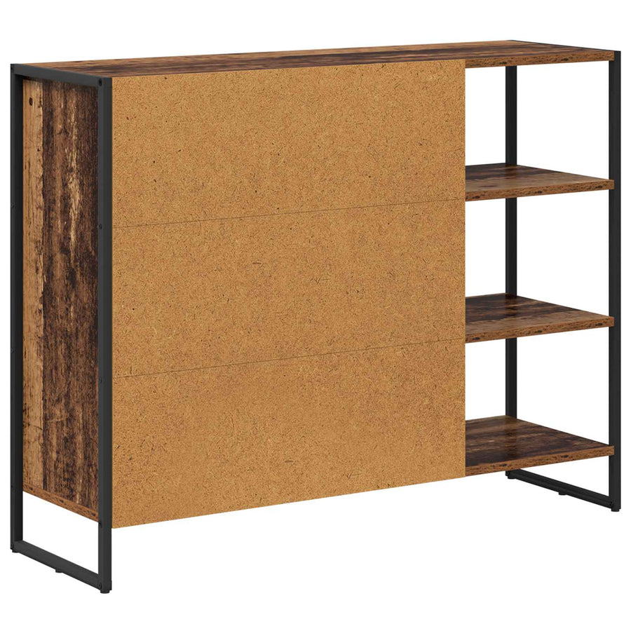 Bijzetkast Oud Hout 96.5 x 30 x 75 cm Bewerkt hout