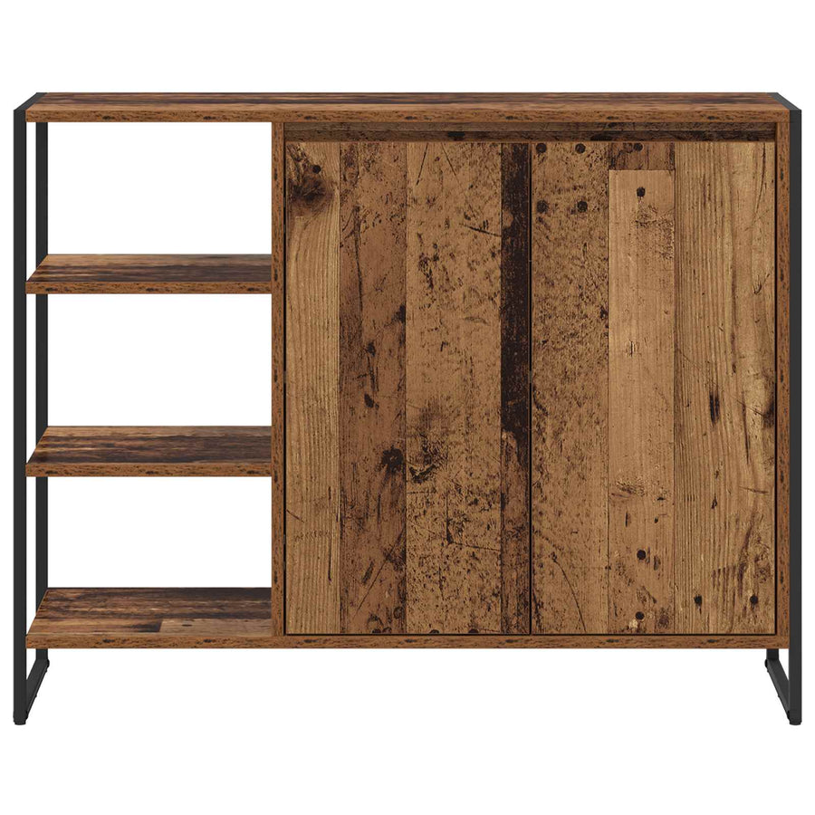 Bijzetkast Oud Hout 96.5 x 30 x 75 cm Bewerkt hout