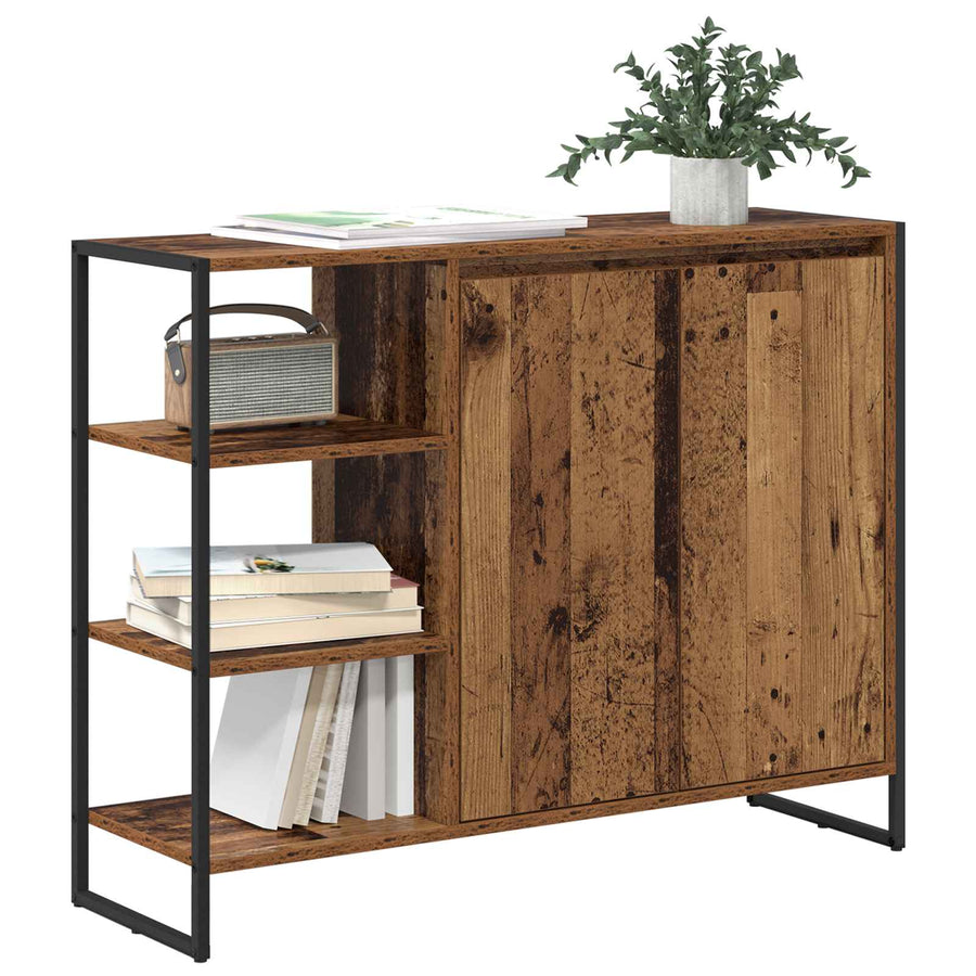 Bijzetkast Oud Hout 96.5 x 30 x 75 cm Bewerkt hout