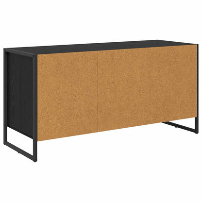 TV-kast met lade Zwart Eiken 100 x 36 x 49.5 cm Bewerkt hout