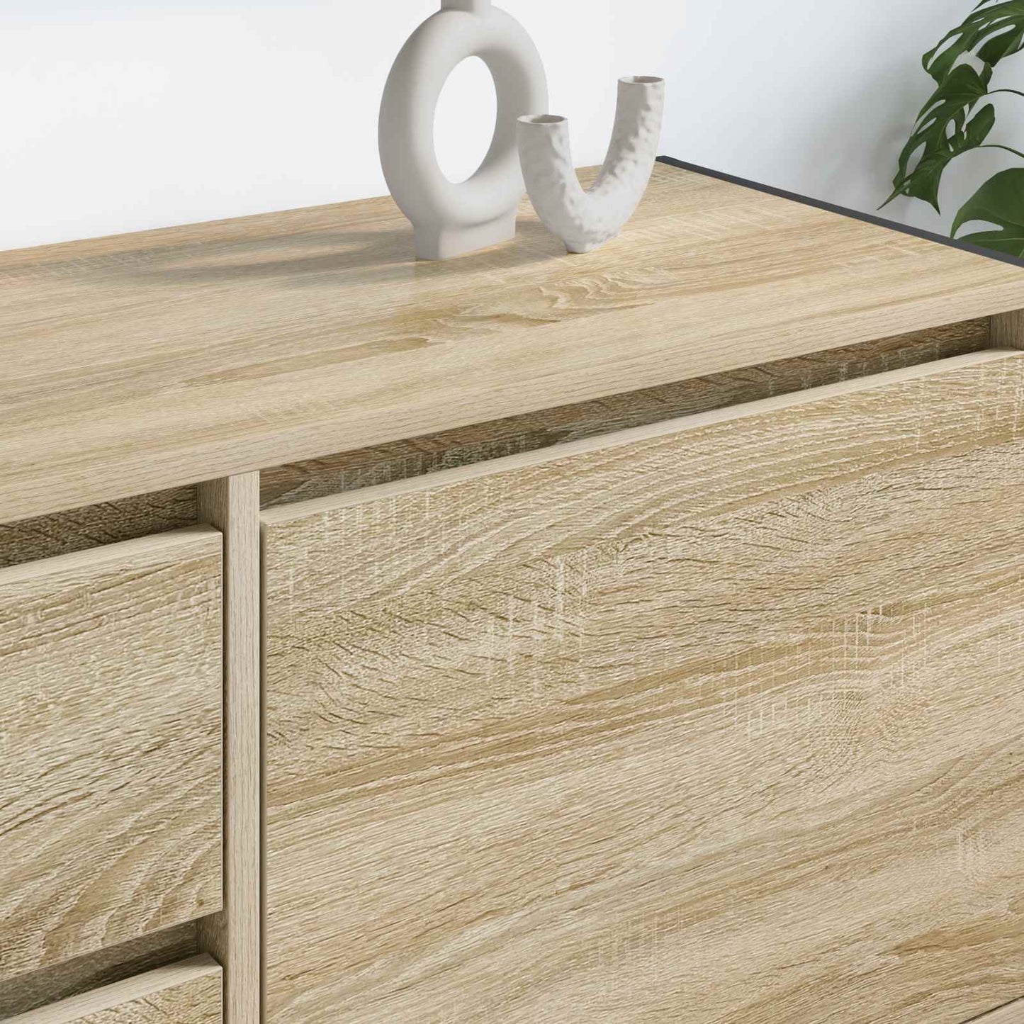 TV-kast met lade Sonoma 100 x 36 x 49.5 cm Bewerkt hout