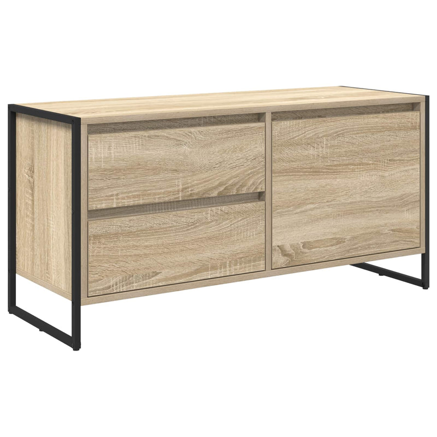 TV-kast met lade Sonoma 100 x 36 x 49.5 cm Bewerkt hout
