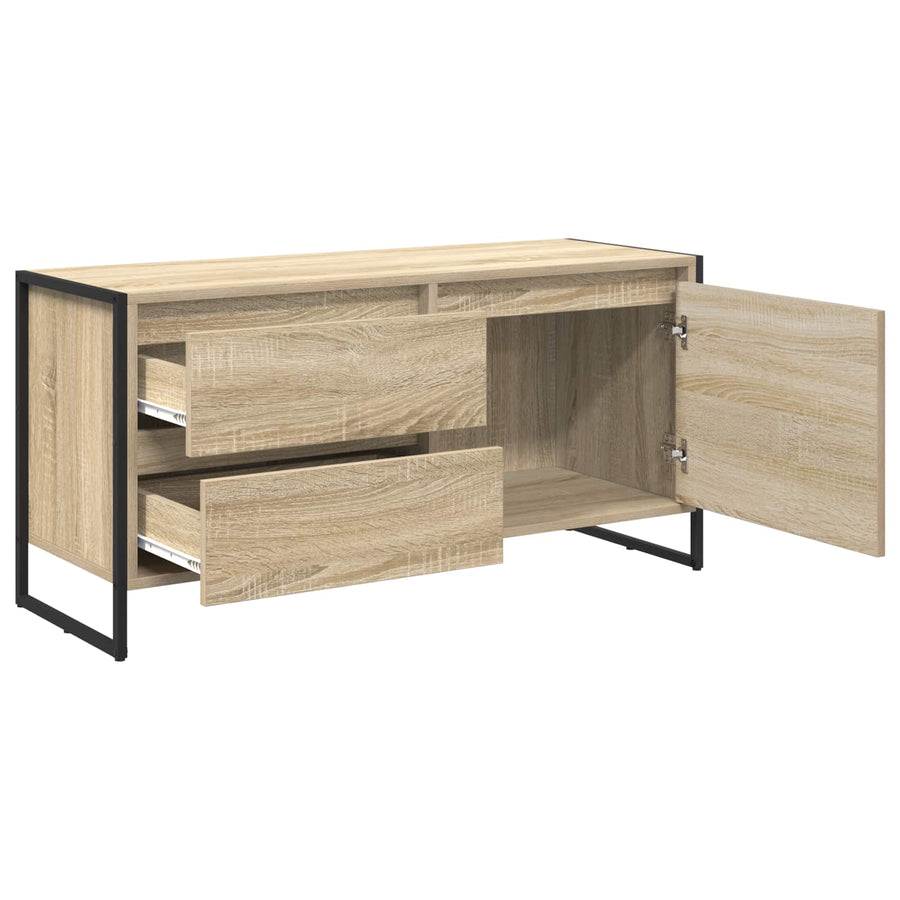 TV-kast met lade Sonoma 100 x 36 x 49.5 cm Bewerkt hout