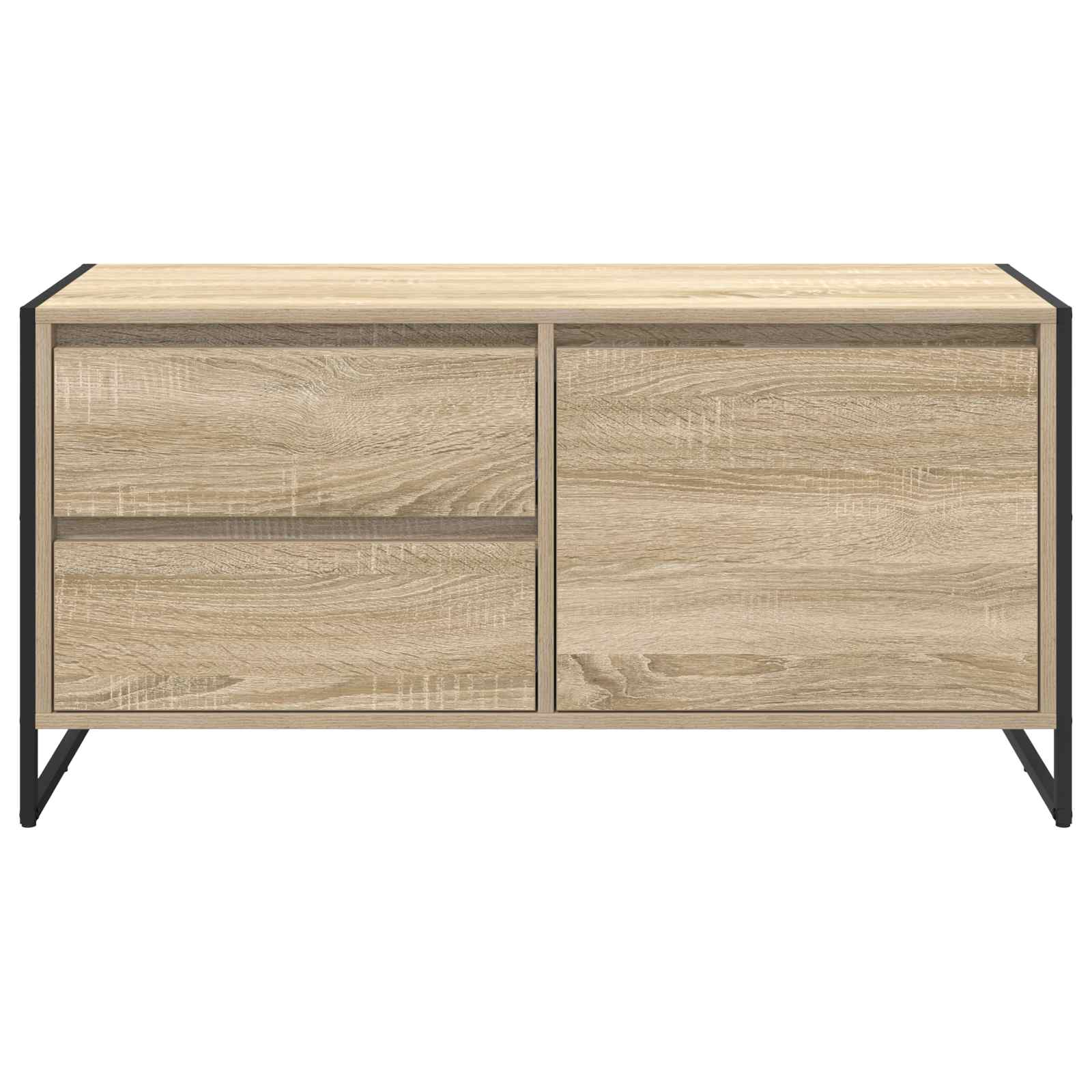 TV-kast met lade Sonoma 100 x 36 x 49.5 cm Bewerkt hout
