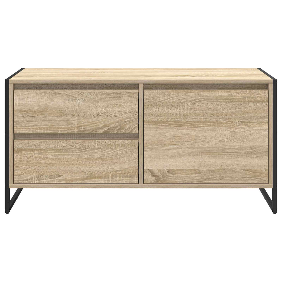 TV-kast met lade Sonoma 100 x 36 x 49.5 cm Bewerkt hout