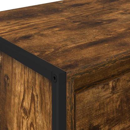 TV-kast met lade Rook Eik 100 x 36 x 49.5 cm Bewerkt hout