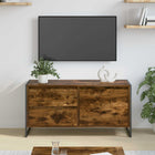 TV-kast 100x36x49.5 cm bewerkt hout rook eik