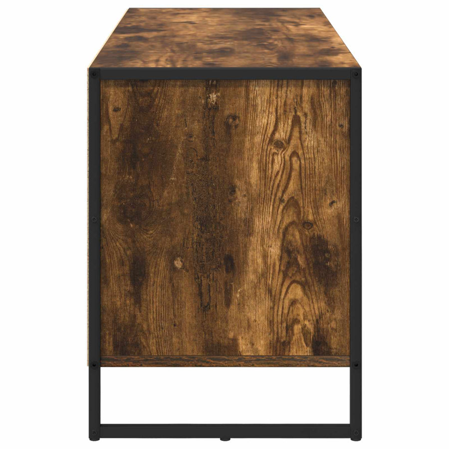 TV-kast met lade Rook Eik 100 x 36 x 49.5 cm Bewerkt hout