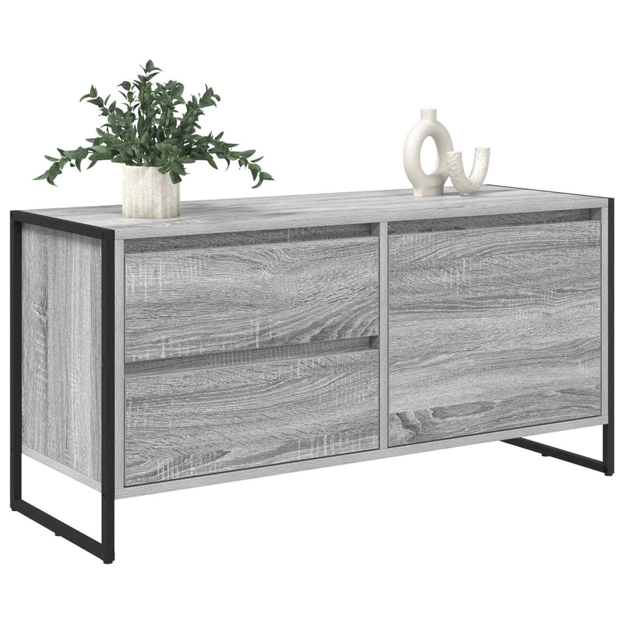 TV-kast met lade Grijs Sonoma 100 x 36 x 49.5 cm Bewerkt hout