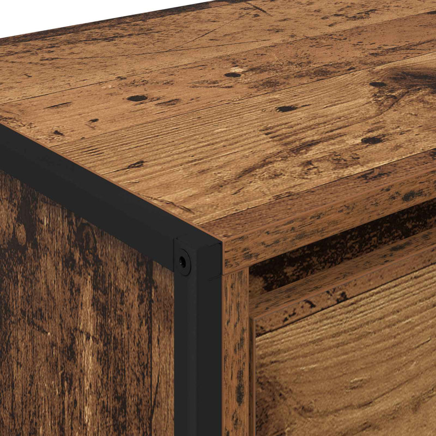 TV-kast met lade Oud Hout 100 x 36 x 49.5 cm Bewerkt hout