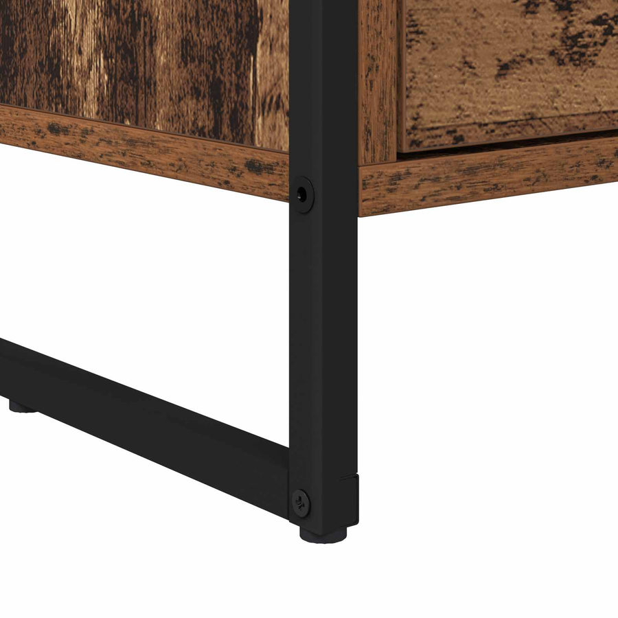 TV-kast met lade Oud Hout 100 x 36 x 49.5 cm Bewerkt hout