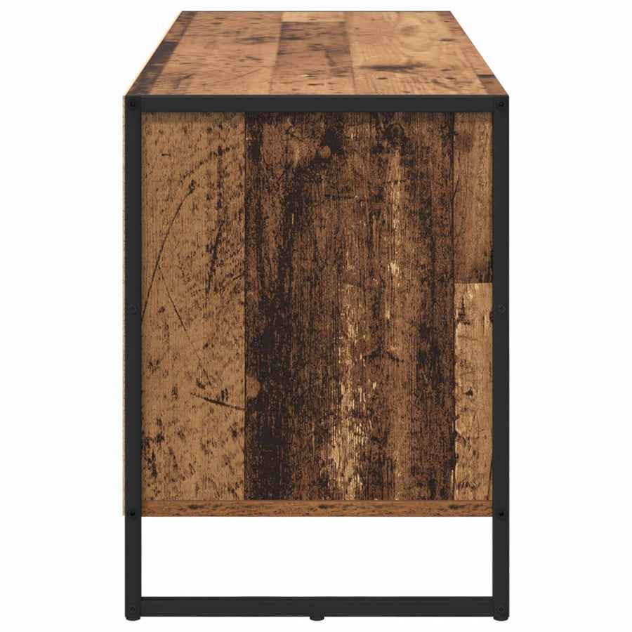 TV-kast met lade Oud Hout 100 x 36 x 49.5 cm Bewerkt hout