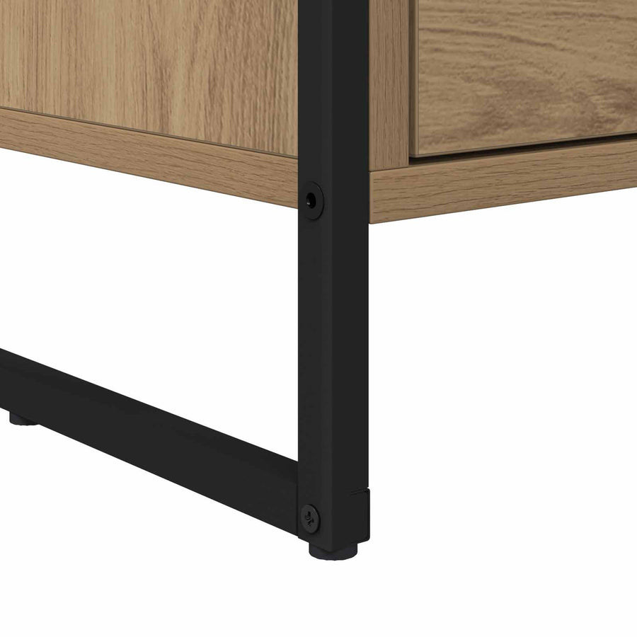 TV-kast Ambachtelijk eiken 100 x 36 x 49.5 cm Bewerkt hout