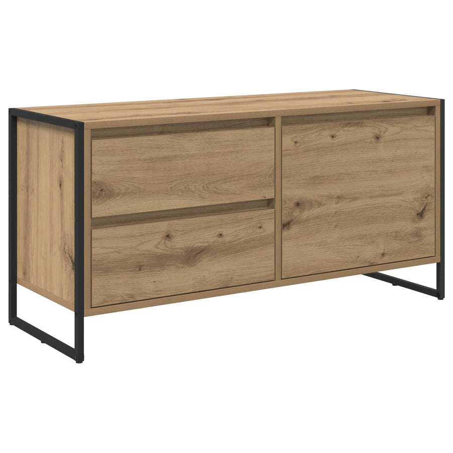TV-kast Ambachtelijk eiken 100 x 36 x 49.5 cm Bewerkt hout