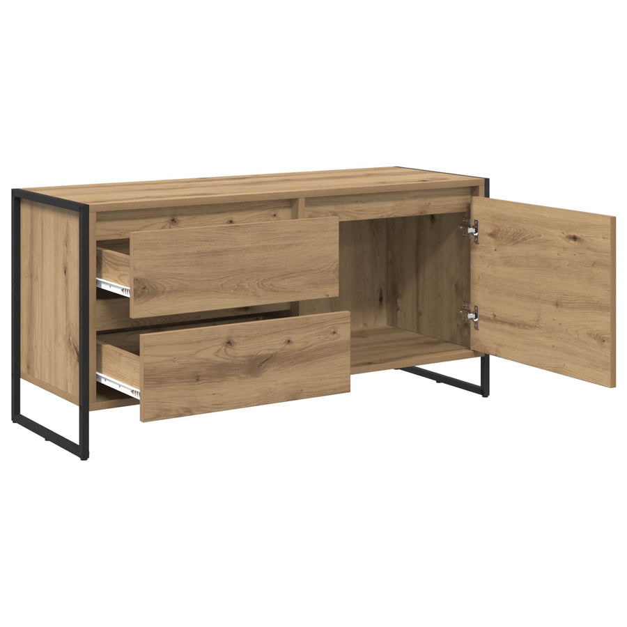 TV-kast Ambachtelijk eiken 100 x 36 x 49.5 cm Bewerkt hout
